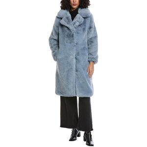 Noize Womens  Savannah Teddy Coat, Blue